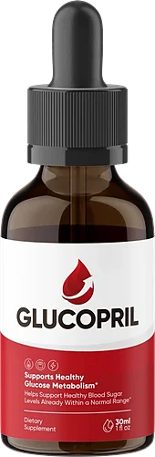 A bottle of GlucoPril