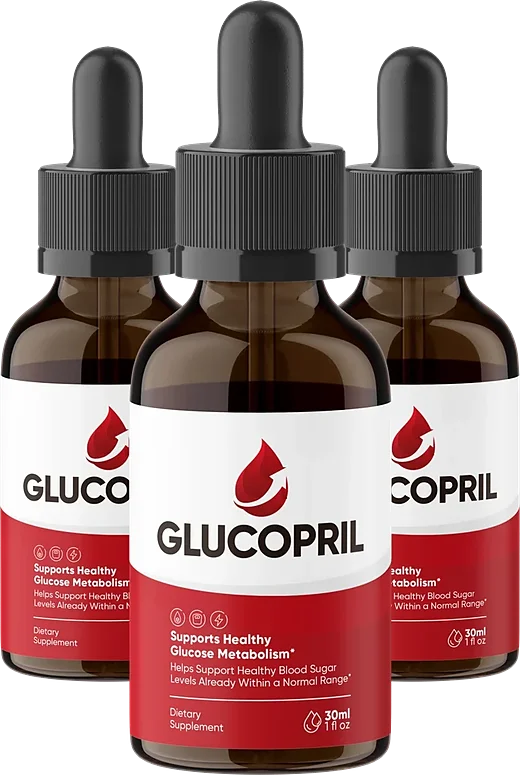 Three bottles of GlucoPril